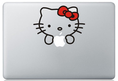 Hello Kitty Macbook sticker and decal