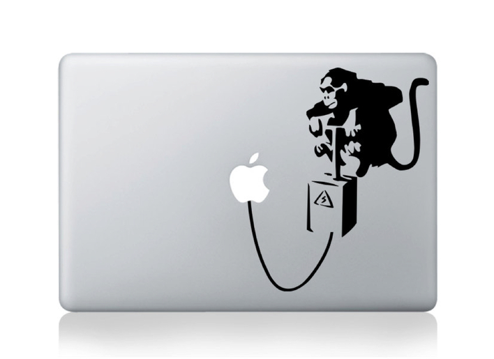 Banksy: Street light macbook decal and sticker