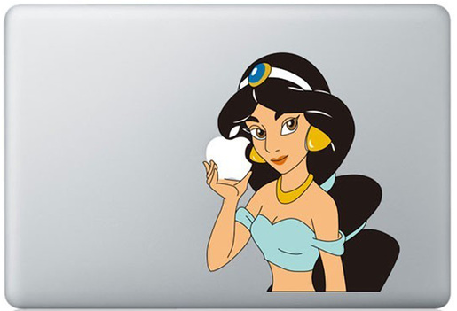 Princess Jasmine Macbook sticker