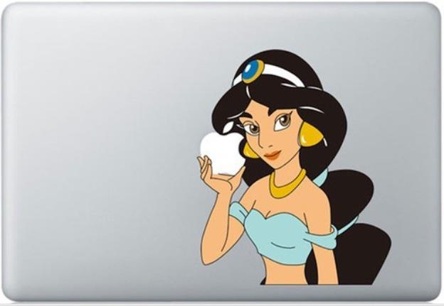 Princess Jasmine macbook sticker