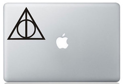 Deathly Hallows macbook sticker and decal