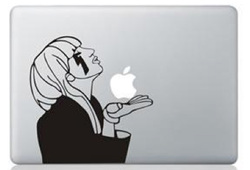 Lady gaga macbook sticker and decal