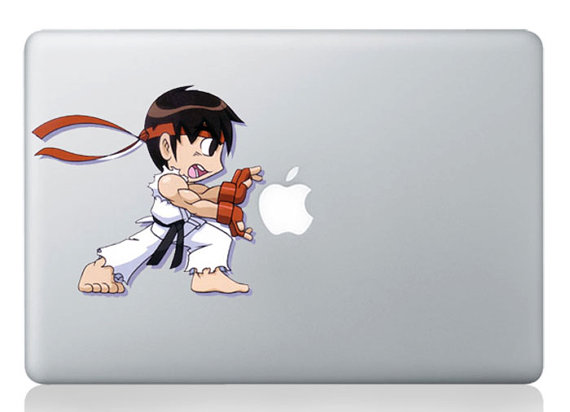 baby ryu macbook sticker and decal