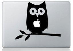 Owl macbook sticker and decal
